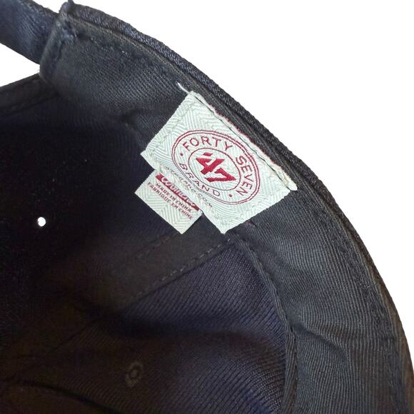 47 Brand NY Yankees Navy Baseball Clean Up Cap Pink Logo Women/Youth 6 7/8" - Picture 7 of 9